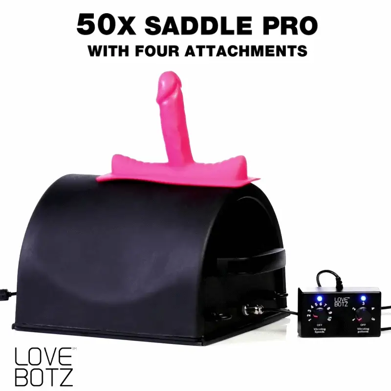 50X Saddle Pro Sex Machine with 4 Attachments