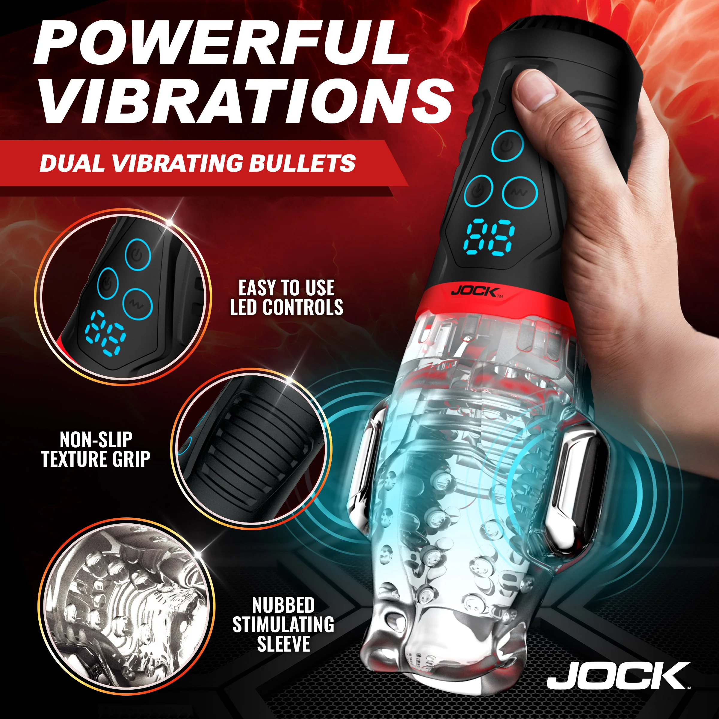 Power Suck Sucking & Vibrating Masturbator - Image 3